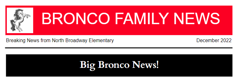 December Bronco Family News