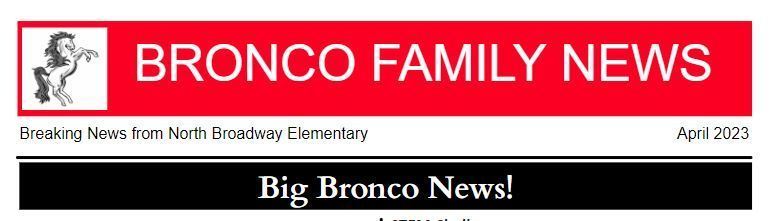 April Bronco Family News