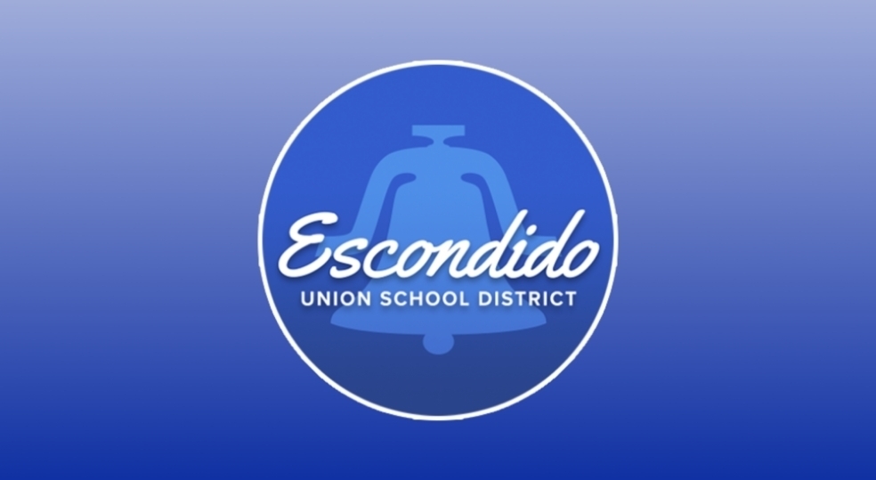 Blue and White logo for Escondido Union School District