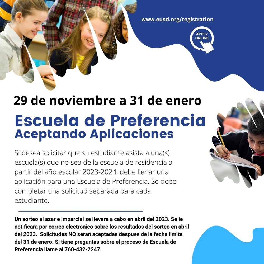 ​Escuela de Preferencia - Aplique entre 29/11/22 - 31/01/23