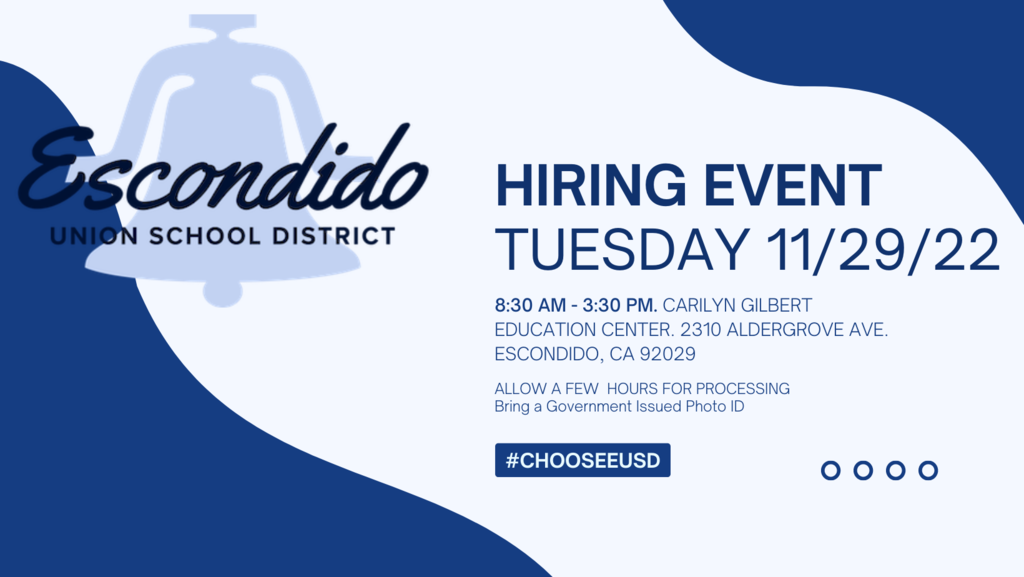 Hiring Event Banner. Detailed Information Listed Below